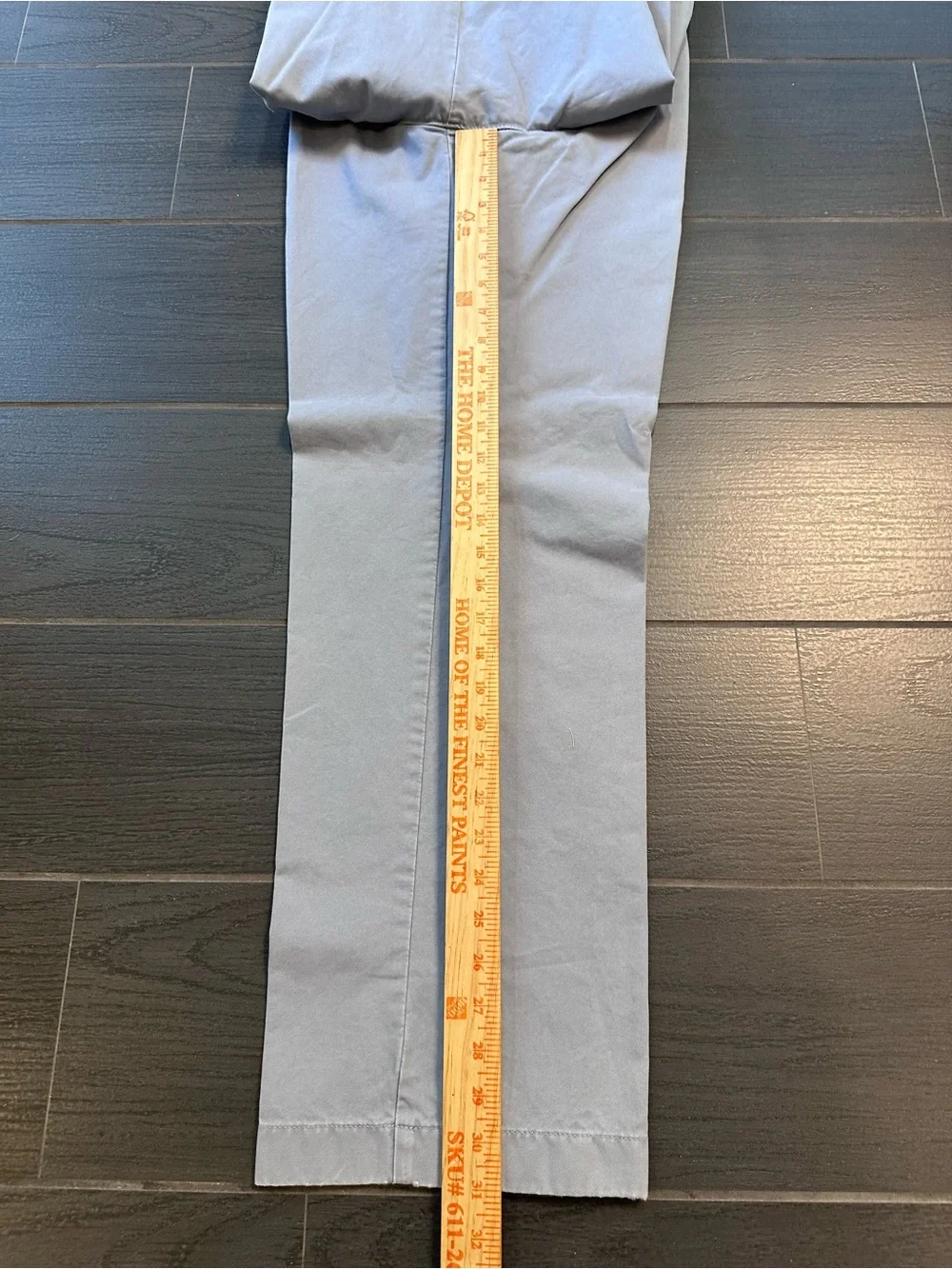 Men's Classic Fit Boot Cut Light Blue Classic Chino Pants